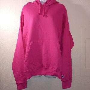 Champion Hot Pink Hoodie size XL 50/50 Cotton/Poly